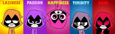 Raven's Personalities by SleepyNoodleDoodles on DeviantArt