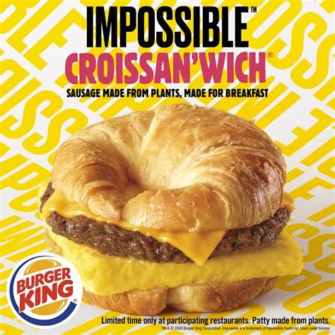 Is the BK Impossible Sausage Croissan’wich Healthier Than a Regular ...