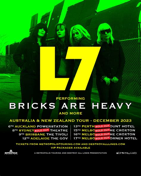 LIVE: L7 with SARCO, Perth – 11 December 2023 - 100% ROCK MAGAZINE ...