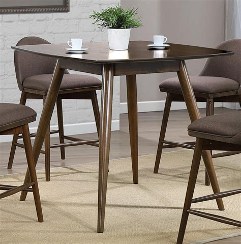 Winners Only Santana Mid-Century Modern Square Counter Height Table with Splayed Legs | Conlin's ...