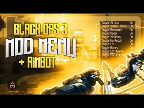 LE BEST MOD MENU BO3 MULTI - YouTube