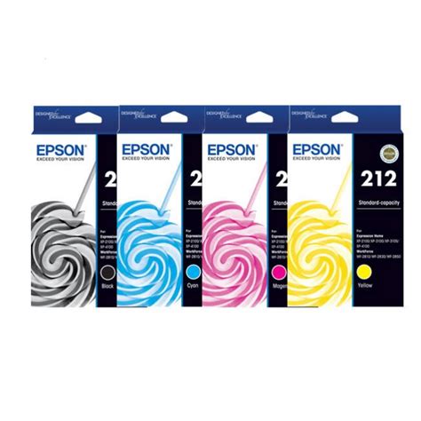 Genuine Epson 212 Ink Cartridges (Full Set)