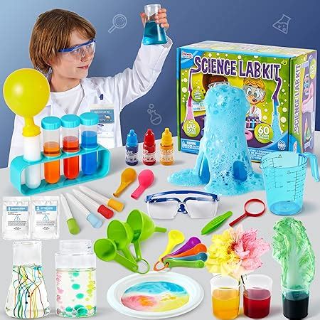 Amazon.com: 60 Science Experiment kits with Lab Coat Scientist Costume ...