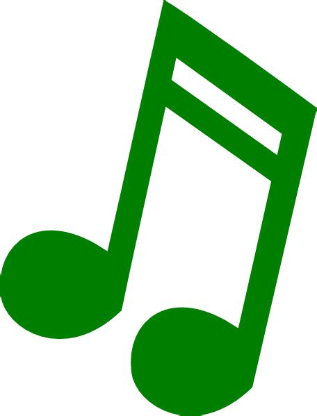 green musical notes clip art - Clip Art Library