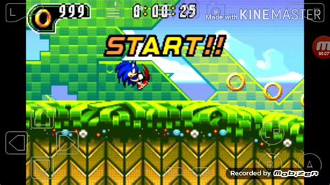 Sonic Advance 2 SpeedRun With Infinite Rings Cheat - Leaf Forest (0:39:95) [Read Description ...