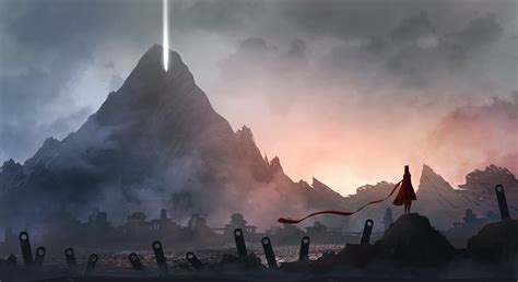 Journey (game), Fantasy art, Artwork, Digital art, Looking into the ...