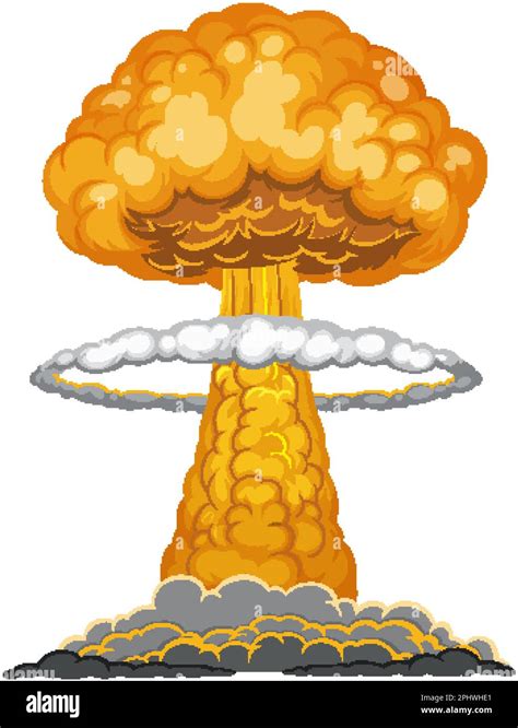 Atomic bomb mushroom cloud illustration Stock Vector Image & Art - Alamy