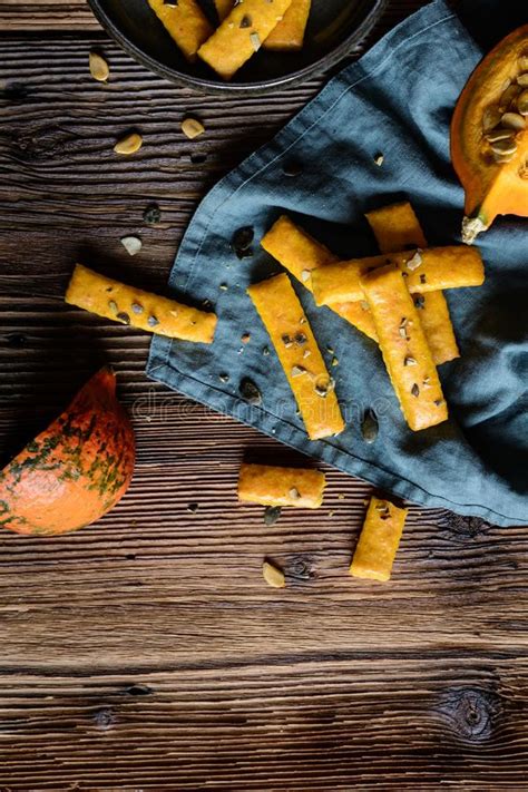 Salty Hokkaido Pumpkin Crackers Stock Photo - Image of fall, holiday: 125288904