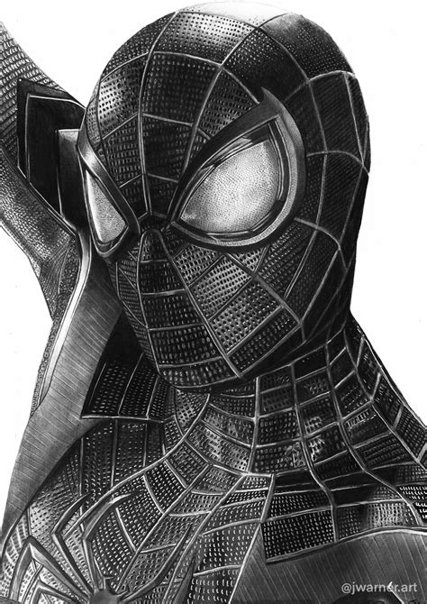 My finished pencil drawing of Miles Morales 🕷 : r/Marvel