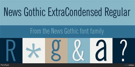 News Gothic Font | Fontspring