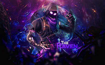 Download wallpapers The Raven, 4k, fan art, Fortnite Battle Royale ...