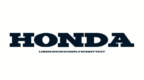 Honda Font : Download Free for Desktop & Webfont