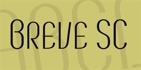 Breve Sc Font FREE Download & Similar Fonts | FontGet