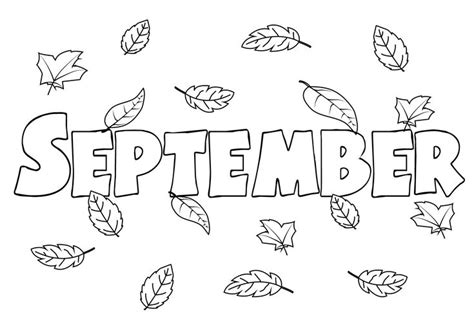 September Coloring Pages To Print, Preschool, Kindergarten, Free Printables | Como desenhar mãos ...