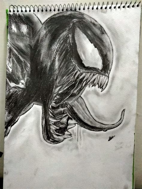 Top more than 72 pencil sketch of venom - seven.edu.vn