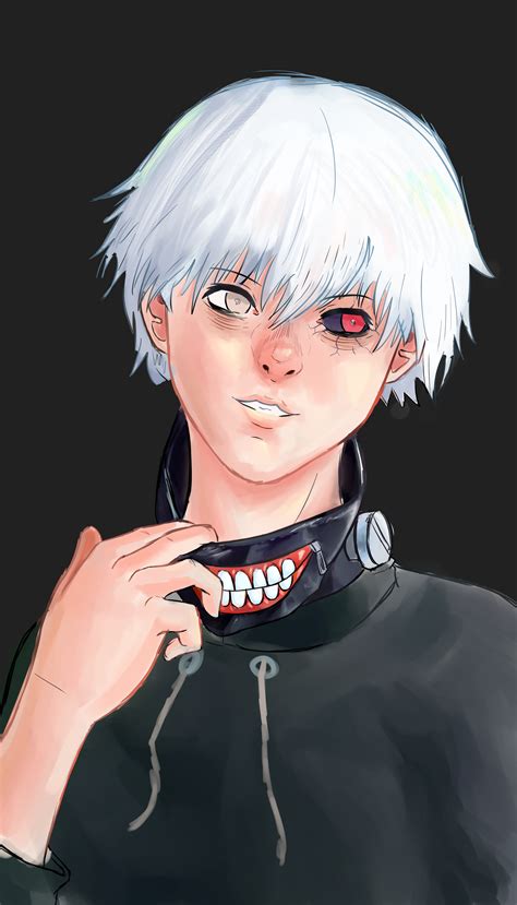 Anime Boy With Gray Hair - MAXIPX