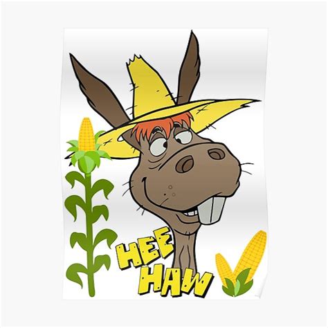 "Hee Haw Donkey Vintage" Poster for Sale by BENTANIA | Redbubble