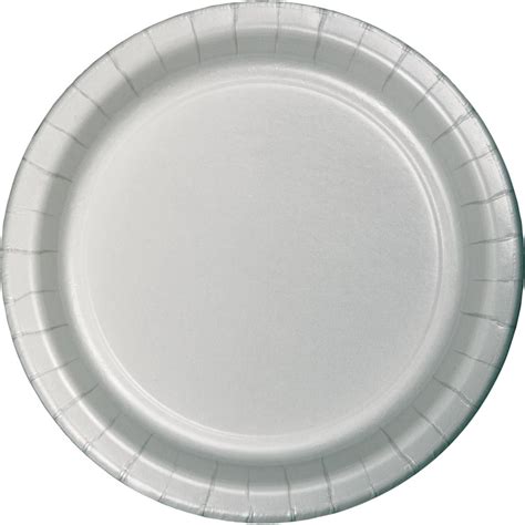 Club pack of 96 shimmering silver heavy duty Dinner paper plates 8.8" - Walmart.com