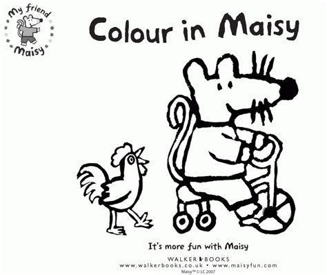 Maisy Coloring Pages - Coloring Home