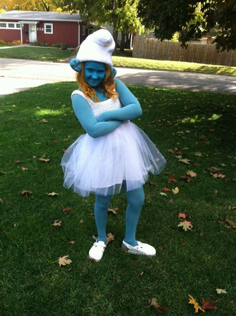 Smurfette costume | Schlumpfine kostüm selber machen, Schlumpfine ...