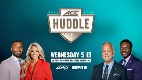 ACC Huddle: 2024 Football Schedule Release to Unveil the Atlantic Coast Conference’s Expanded 17 ...