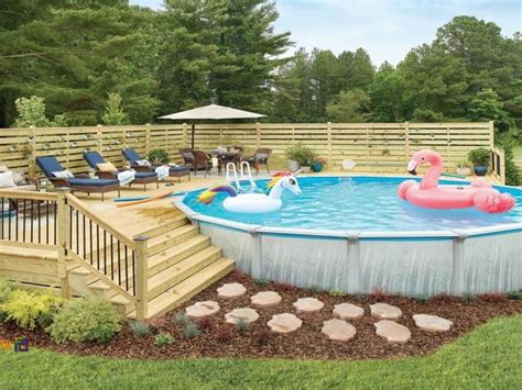 Above Ground Pool Deck With Pergola Above Ground Pool, 41% OFF