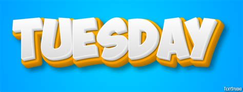 Tuesday Text Effect and Logo Design Event