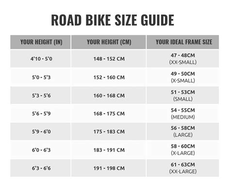 Scott Road Bike Size Chart | Printable Templates Free