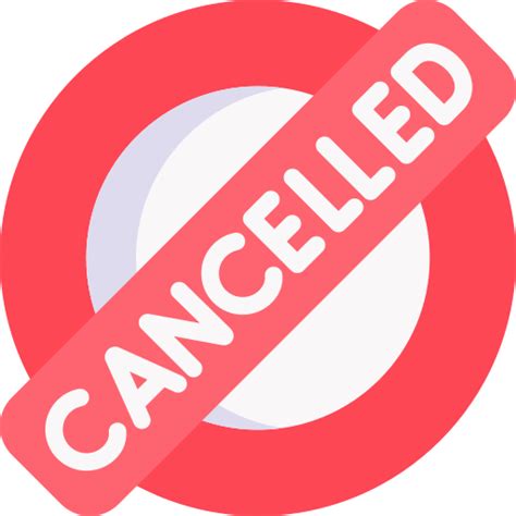 Cancelled Detailed Flat Circular Flat icon