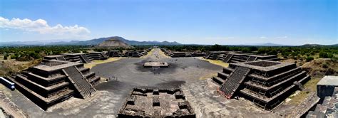 Pyramid of the Sun, Moon and Dead Path in Mysterious city of Teotihuaca ...