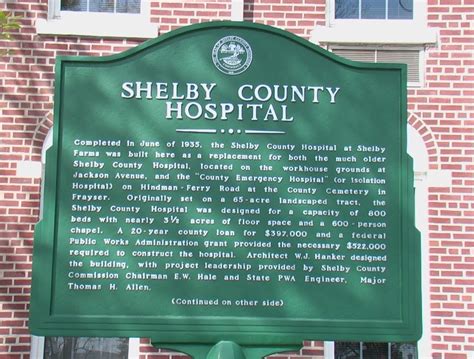 Read the Plaque - Shelby County Hospital