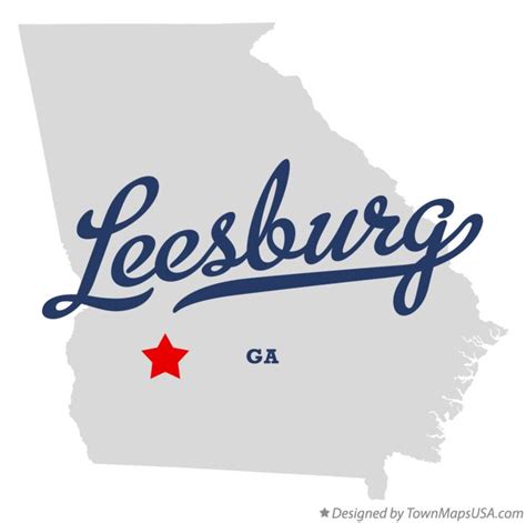 Map of Leesburg, GA, Georgia