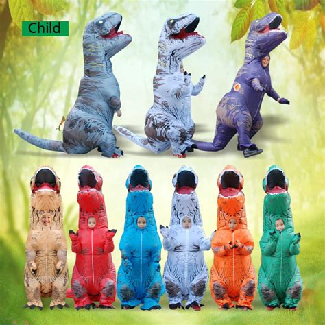 Kids Inflatable costume Dinosaur Costume Dino cartoon characters fancy ...