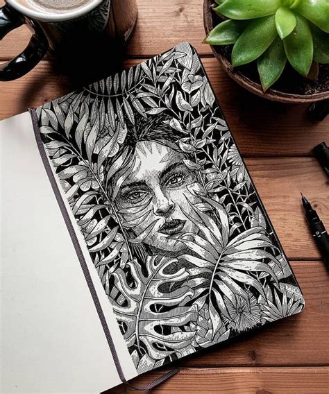 Diverse Subjects in Ink Drawings | Pen art work, Pen art drawings ...