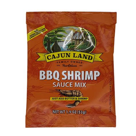 Cajun Land BBQ Shrimp Sauce Mix 1.9 oz - 080617052111