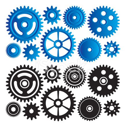 Set Of Machinery Gears And Cogs Stock Photo | Royalty-Free | FreeImages