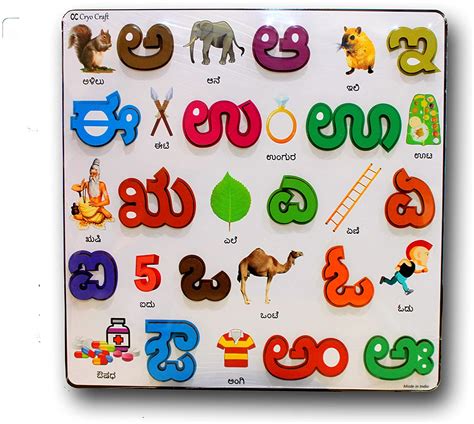 Cryo Craft Preschool Learning Toys with Pictures - Kannada | Kannad ...