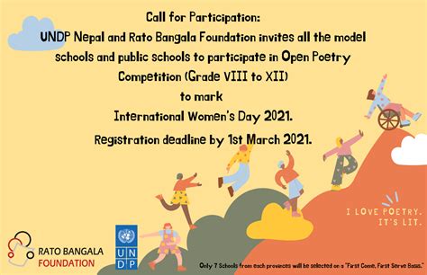 Call for participation: Poem competition to mark International Women's Day 2021 | United Nations ...