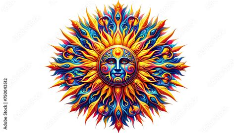 The sun was shining, pagan symbol. Universal Sun Symbol in ...