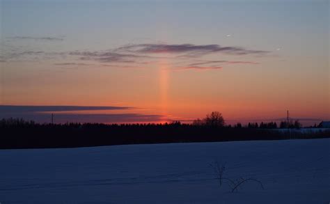 Sun Pillar | Sun Pillar at sunset. Light pillars are a kind … | Flickr