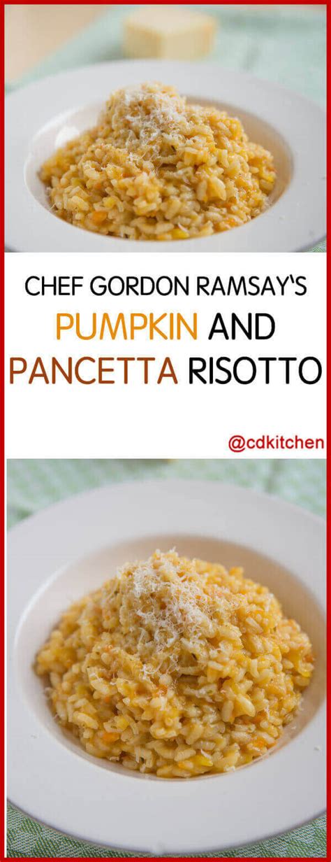 Chef Gordon Ramsay's Pumpkin And Pancetta Risotto Recipe | CDKitchen.com