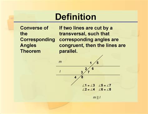 Definition--Theorems and Postulates--Converse of the Corresponding Angles Theorem | Media4Math