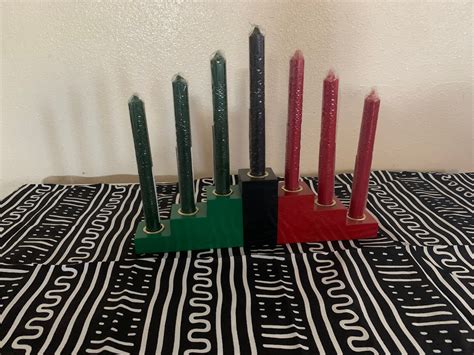 Kwanzaa Wood Candle Holder/kwanzaa Celebration/ethic Candle - Etsy