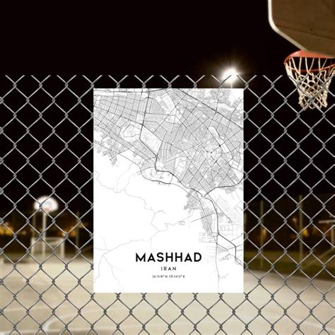 Mashhad Map Print Mashhad Map Poster Wall Art Mashhad Iran - Etsy