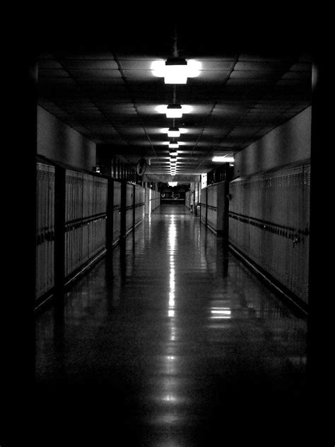 Empty schools...also very creepy. | School hallways, Horror photos, Dark photography