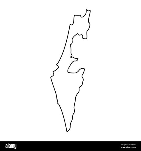 Biblical Israel Map Outline