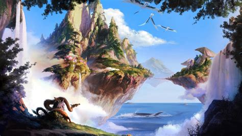 Floating Island - Fantasy Wallpaper (39057322) - Fanpop