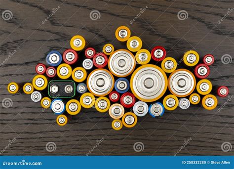 Used Dead Batteries - Hazardous Waste Stock Photo - Image of power ...