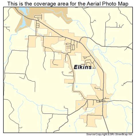 Aerial Photography Map of Elkins, AR Arkansas