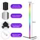 Kydely Corner Standing Floor Lamps, RGB Color Changing Smart LED Floor Lamp Controlled by APP ...